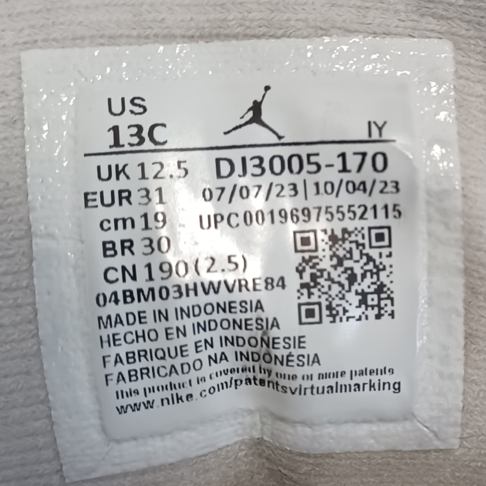 Nike Air Jordan 13 Retro Baby Blue Sneakers Size 13c - Picture 9 of 9